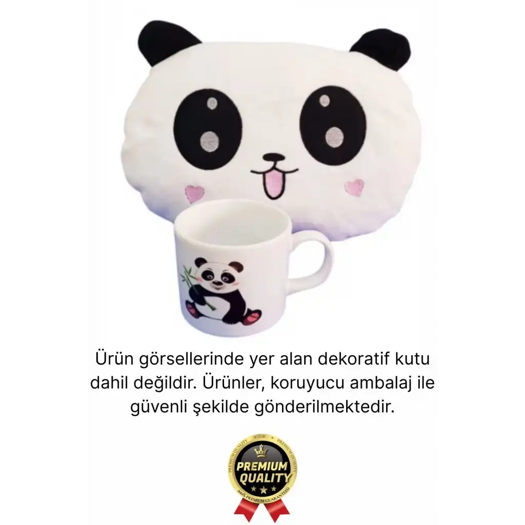 Özel Tasarım Sürpriz Romantik Gift Sevgililer Günü 14 Şubat Sevimli Panda Kupa Bardak Hediye Seti