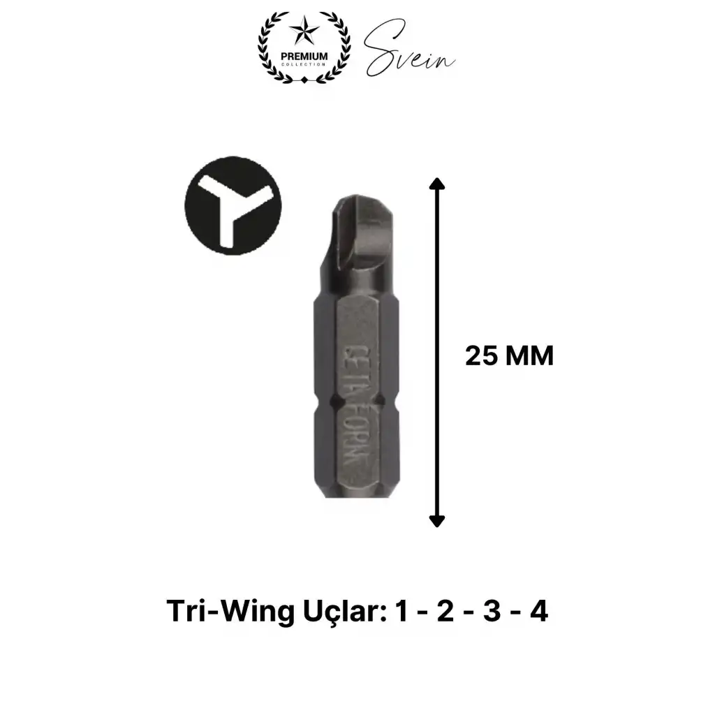 #Bitsuç Premium 33 Parça Kutulu Yıldız Düz Sağlam Dayanıklı Mıknatıslı Şarjlı Vidalama Bits Uç Seti