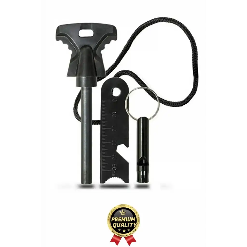 Çok Amaçlı Ateş Başlatıcı Deprem Kamp Acil Durum Magnezyum Çubuk Çakmaktaşı Hayatta Kalma Kiti