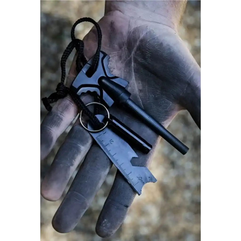 Çok Amaçlı Ateş Başlatıcı Deprem Kamp Acil Durum Magnezyum Çubuk Çakmaktaşı Hayatta Kalma Kiti