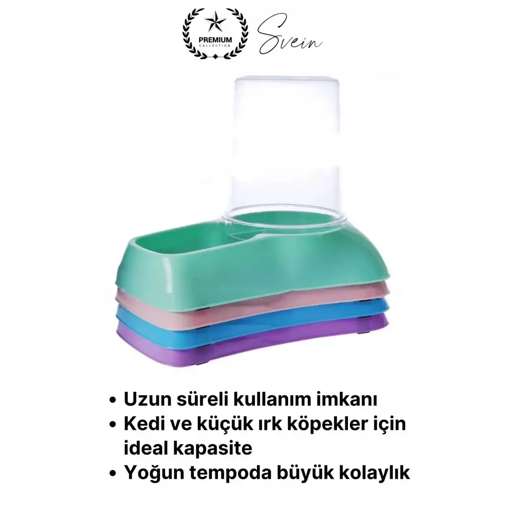 #otomatikmamakabı 3 Lt Otomatik Hazneli Kedi Köpek Mama Kabı Su Besin Uzun Süreli Evcil Hayvan Besin