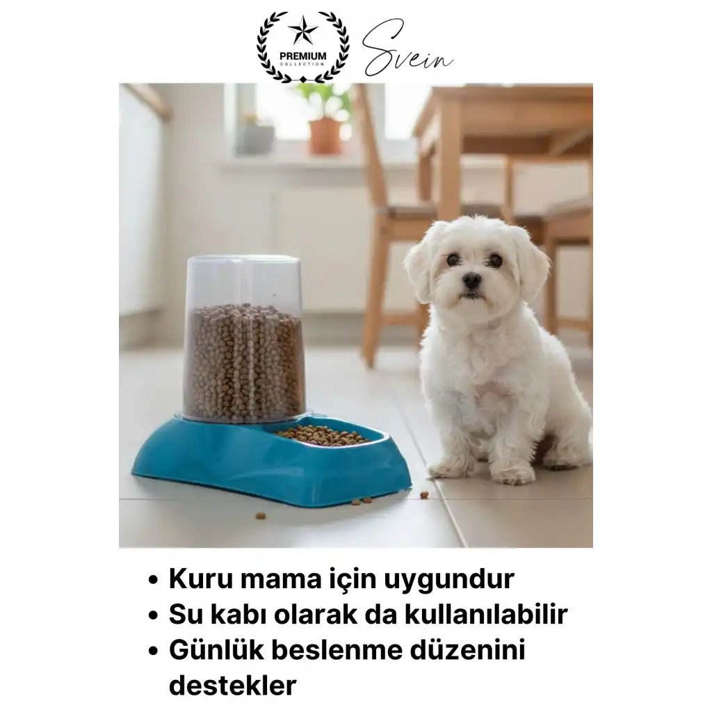 #otomatikmamakabı 3 Lt Otomatik Hazneli Kedi Köpek Mama Kabı Su Besin Uzun Süreli Evcil Hayvan Besin