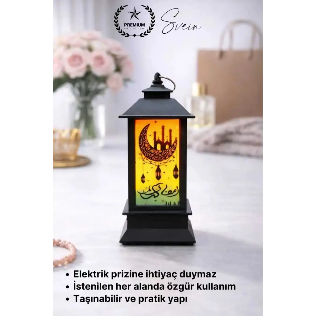 #Ramazan Sıcak Işık Manevi Huzur Ramazan Ayı Temalı Ambiyans Led Aydınlatma Işık Kubbe Pilli 1 Adet