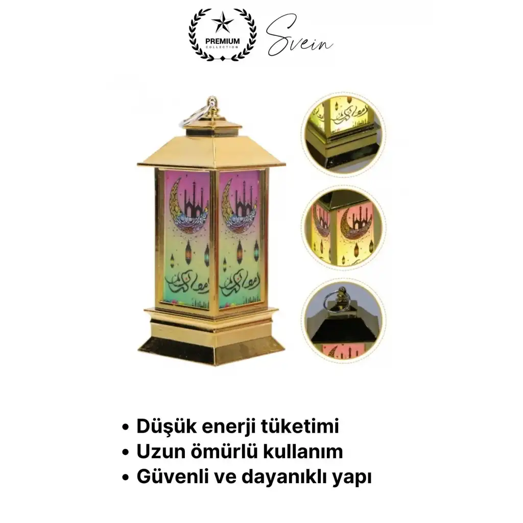 #Ramazan Sıcak Işık Manevi Huzur Ramazan Ayı Temalı Ambiyans Led Aydınlatma Işık Kubbe Pilli 1 Adet