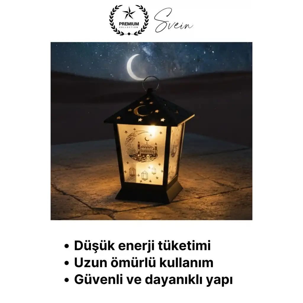 #Led Sıcak Işık Manevi Huzur Ramazan Cami Motifli Ambiyans Led Aydınlatma Işık Kubbe Pilli 1 Adet