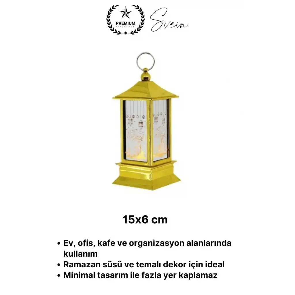 #Led Masaüstü Kubbe Tasarım Sıcak Renk Pilli Gold Ramazan Ayı Dekoratif Obje Hediyelik Led ışık