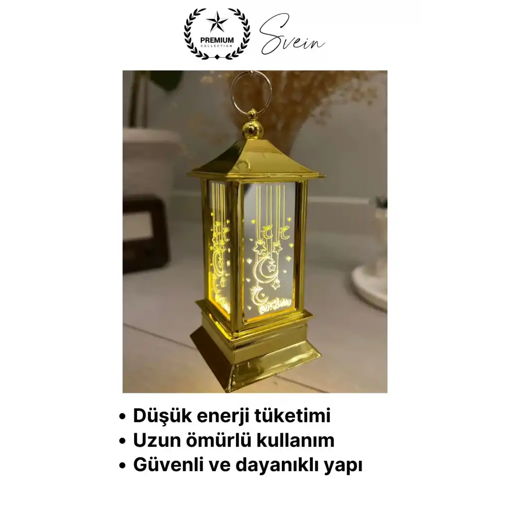#Led Masaüstü Kubbe Tasarım Sıcak Renk Pilli Gold Ramazan Ayı Dekoratif Obje Hediyelik Led ışık