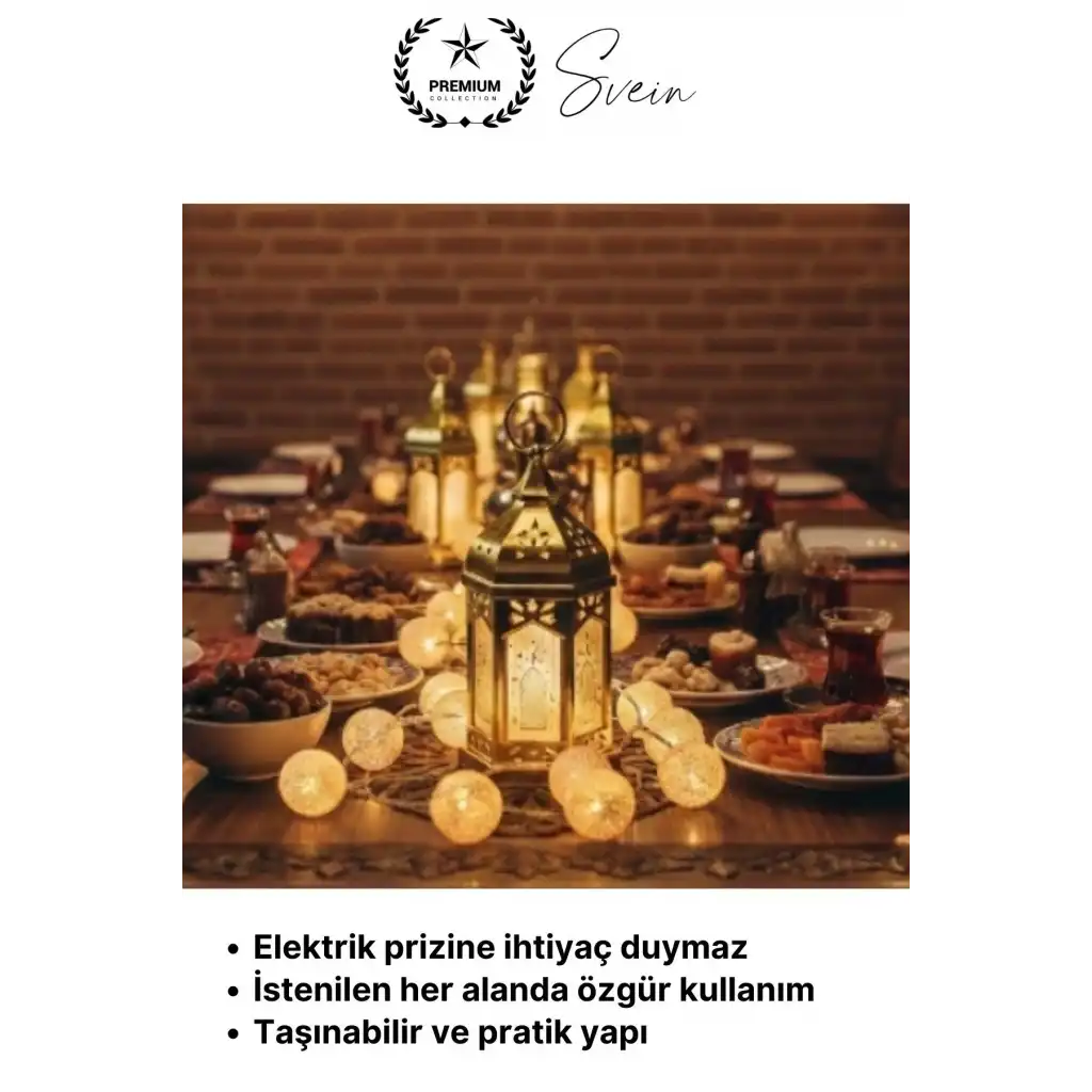 #LedIşık Masaüstü Led Işık Ramazan Özel Seri Pilli Plastik Gold Renk Kubbe Tasarım Dekoratif