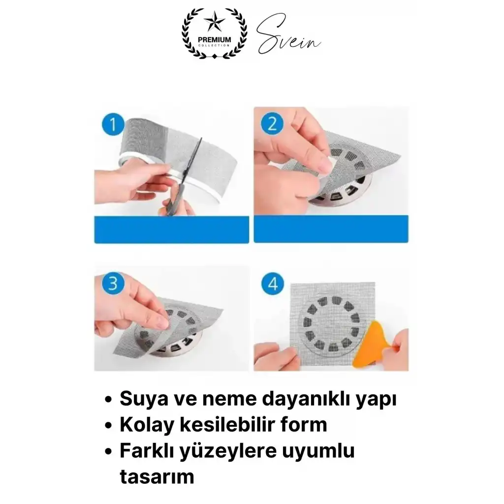 #GiderSüzgeci Banyo Lavabo Gider Süzgeci Filesi Sineklik Tamir Yaması Kiti Böcek Önleyici Yapışkanlı