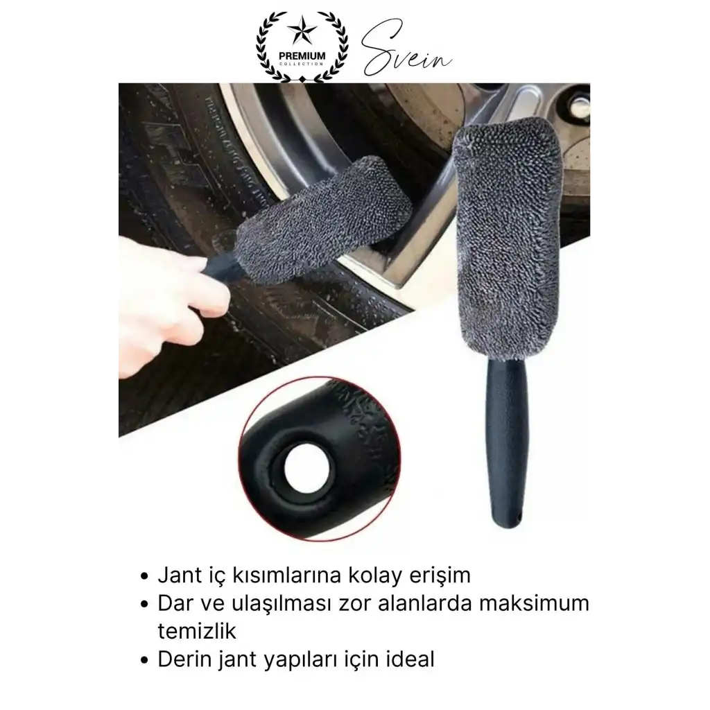 #Mikrofiber Jant Temizleme Fırçası Mikrofiber Detaylı Temizlik Çizmez Oto Lastik Yumuşak Detailing