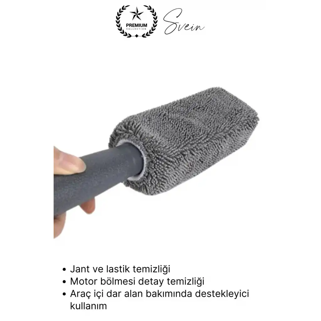 #Mikrofiber Jant Temizleme Fırçası Mikrofiber Detaylı Temizlik Çizmez Oto Lastik Yumuşak Detailing