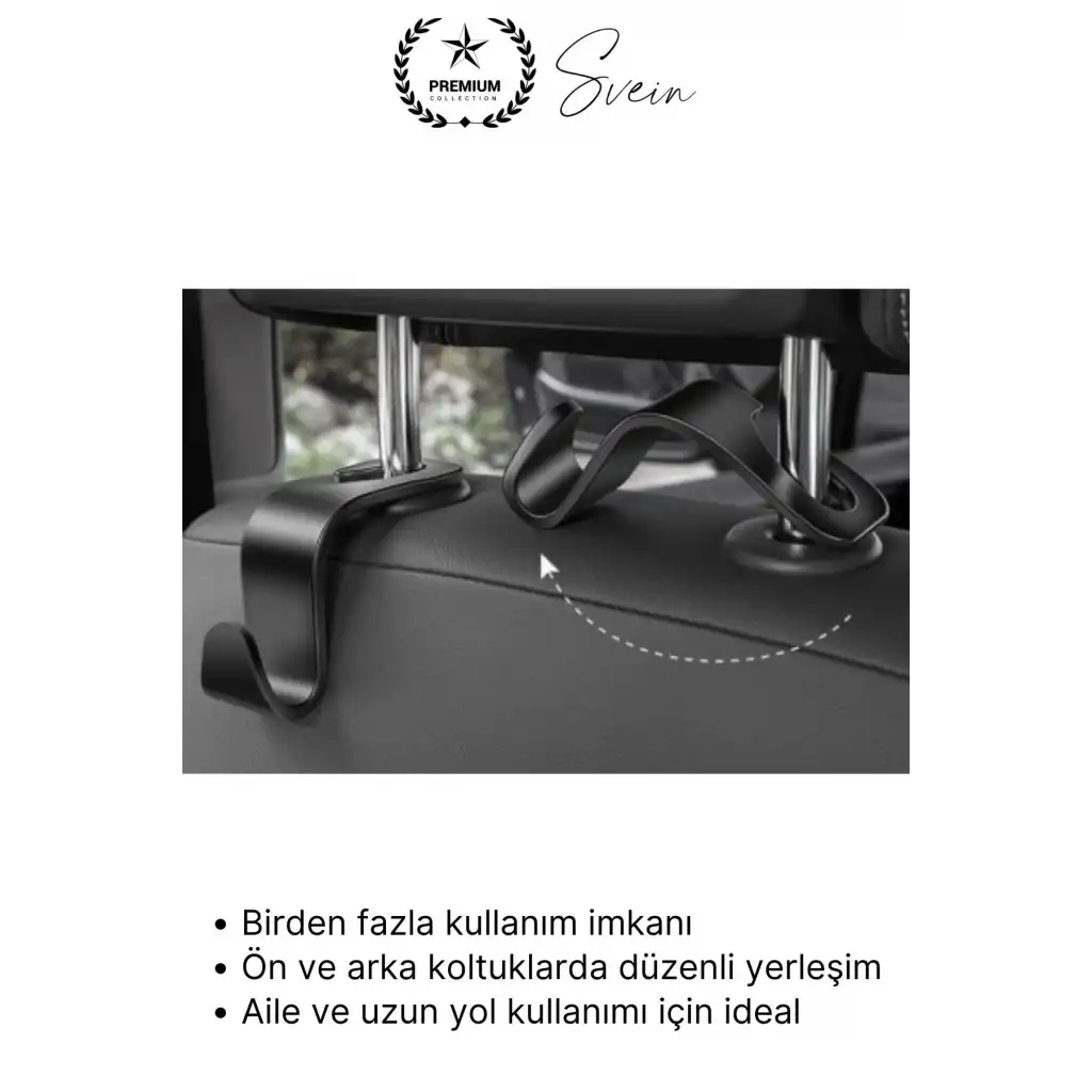 #Askı Araba Koltuk Arkası Askı Araç İçi Organizer 4’lü Set Çanta Poşet Torba Asma Aparatı Plastik