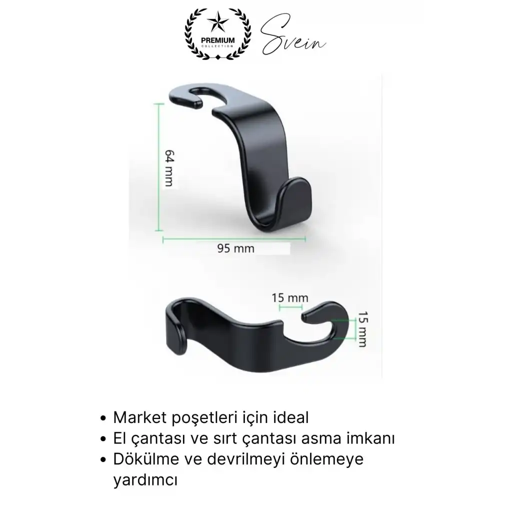 #Askı Araba Koltuk Arkası Askı Araç İçi Organizer 4’lü Set Çanta Poşet Torba Asma Aparatı Plastik