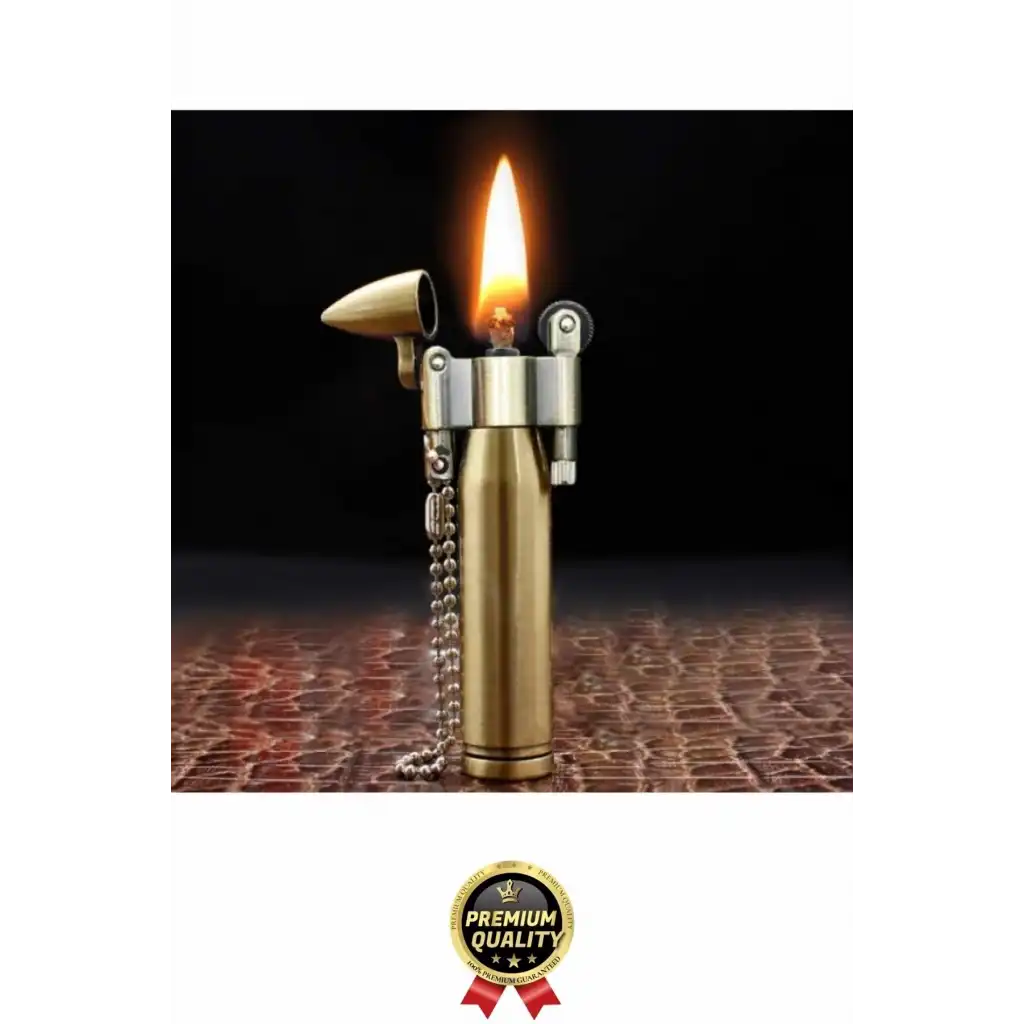 #Çakmak Vintage Koleksiyonluk Estetik Hediye Klasik Şık Saf Pirinç Gövde Kurşun Tasarımlı Çakmak