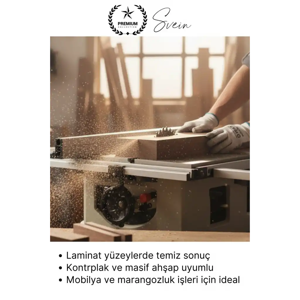 #Testere 185 mm 40 Diş Ahşap Kesim Daire Testere Diski MDF ve Sunta İçin Profesyonel Hassas 40T