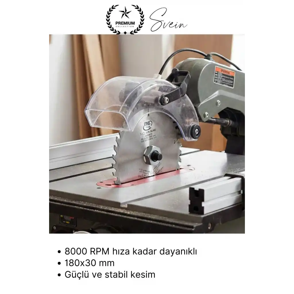 #DaireTestere 180 mm 40 Diş Ahşap Kesim Daire Testere Diski MDF ve Sunta İçin Profesyonel Hassas 40T