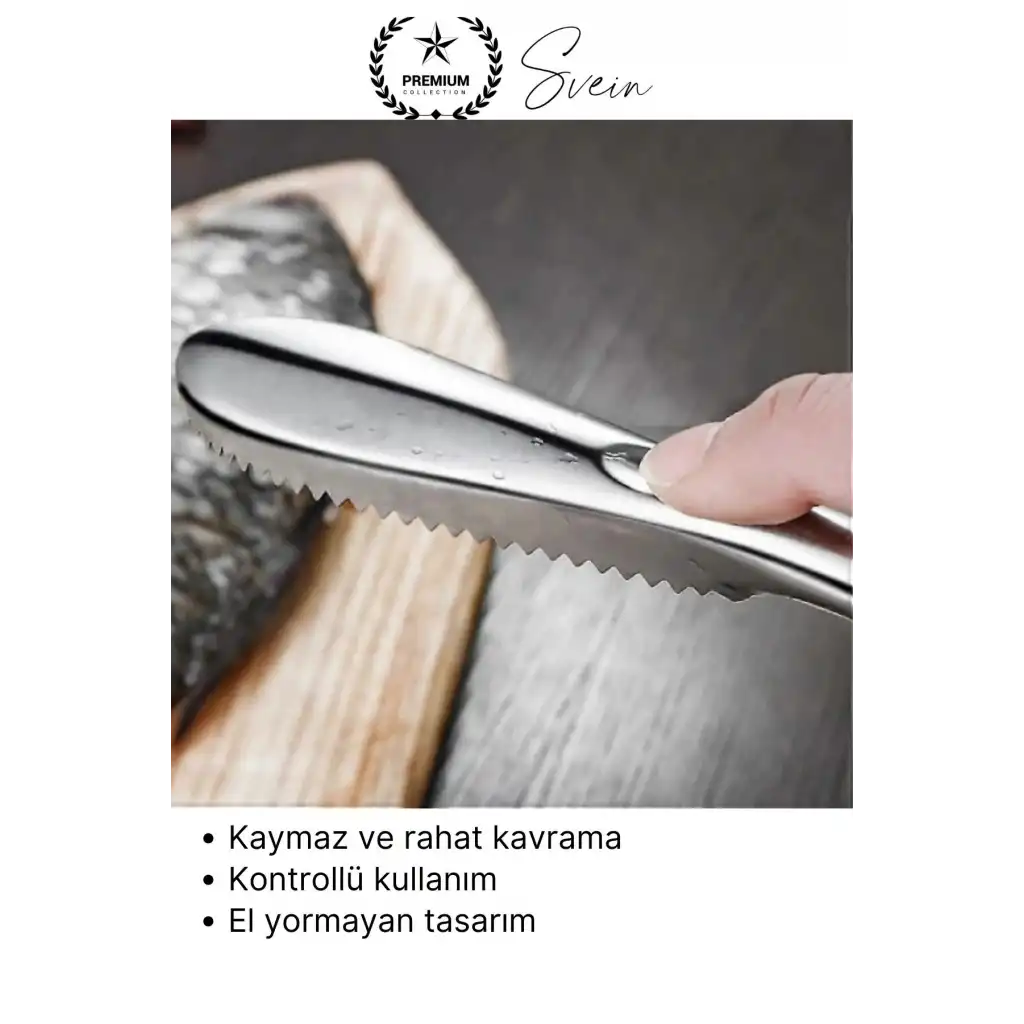 #Balık Pratik Balık Pulu Kazıyıcı El Aparatı Temizleme Aleti Paslanmaz Kolay Hızlı Hijyenik