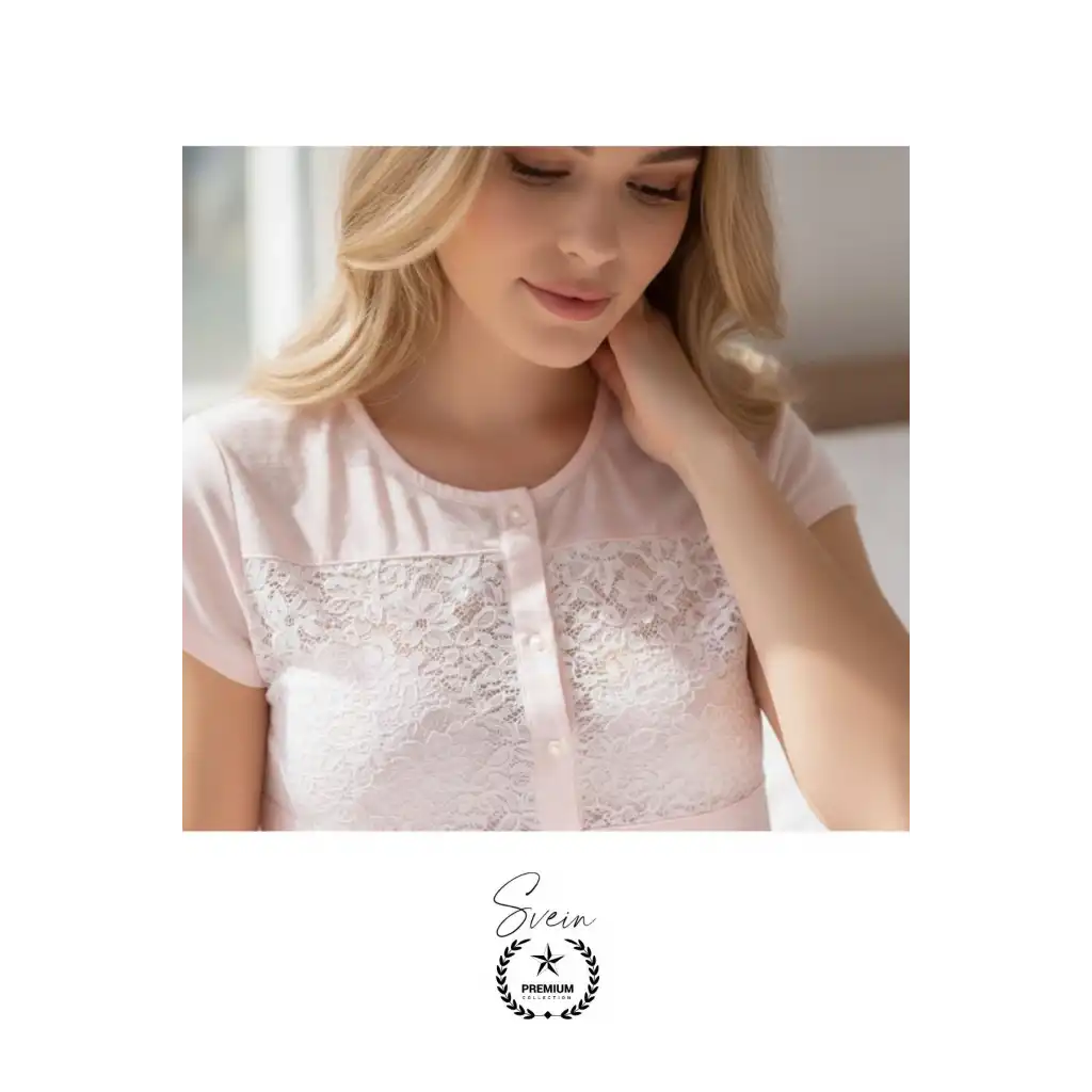 #Pijama Pudra Penye Kadın Pijama Takımı Rahat Ev Giyim Günlük ve Çeyizlik Nefes Alabilen Yumuşak