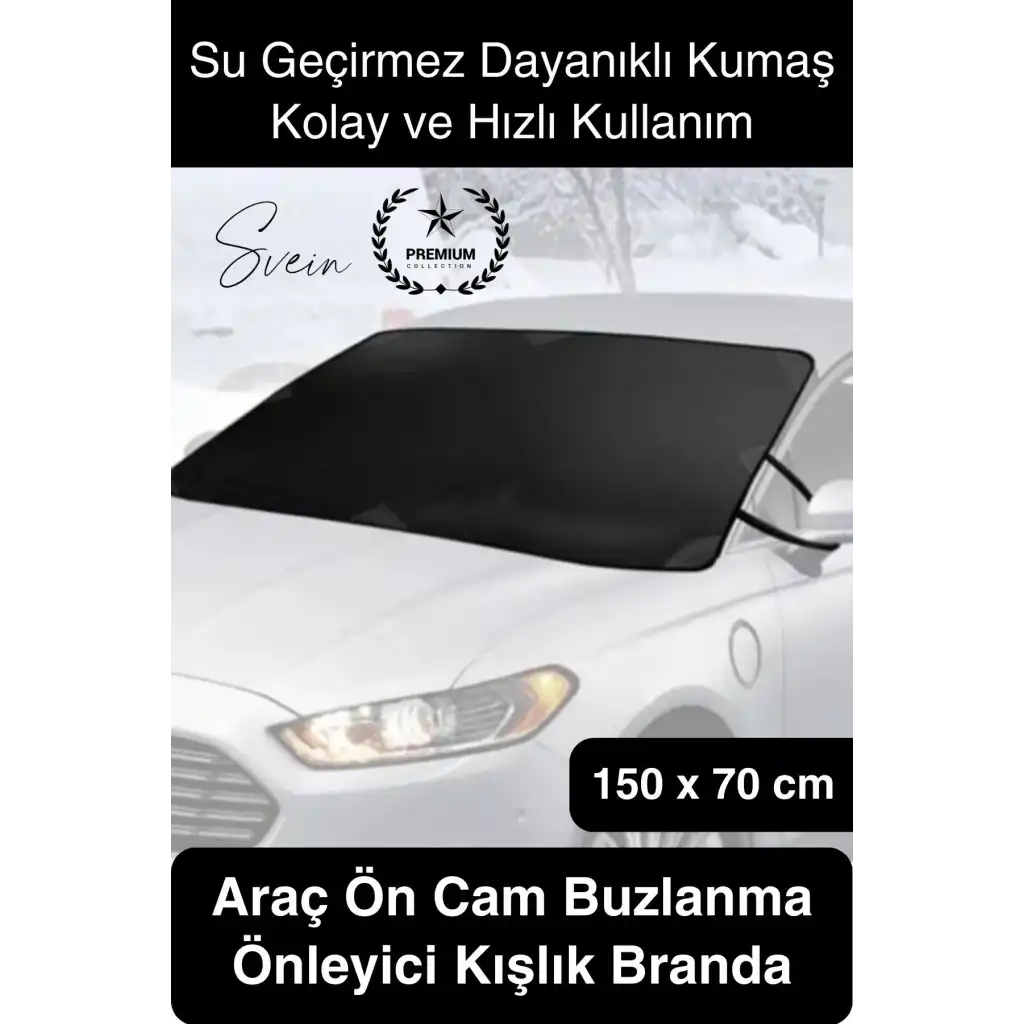 #Branda Araç Ön Cam Buzlanma Önleyici Kışlık Branda Don Koruyucu Cam Örtüsü Katlanabilir Su Geçirmez
