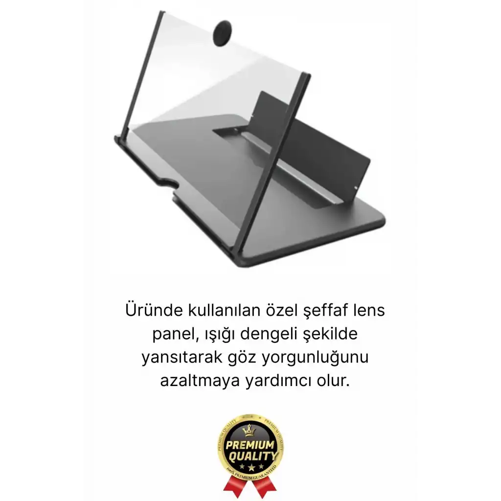 #EkranBüyüteci Katlanabilir Taşınabilir Tasarım Göz Korumalı Şeffaf Telefon 12 İnç Net Büyük Ekran