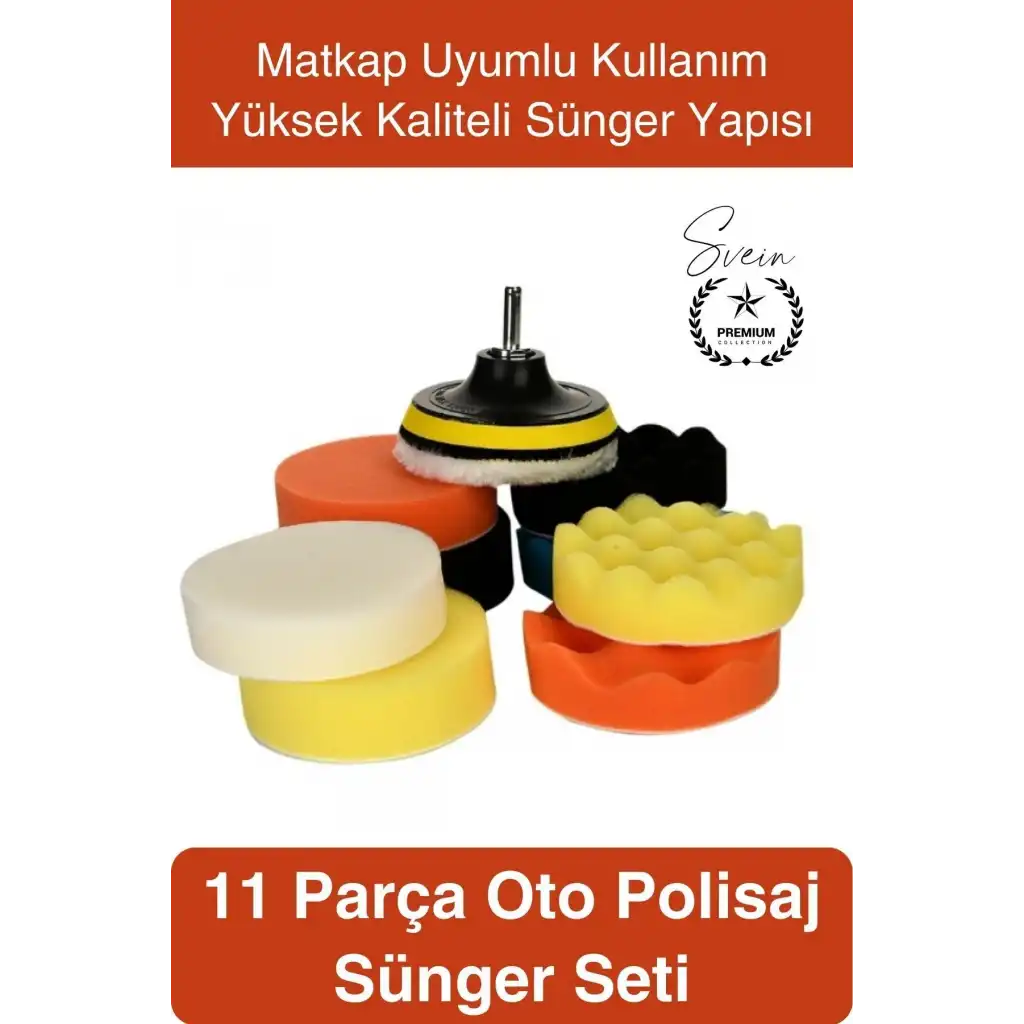#PastaCila 11 Parça Oto Polisaj Sünger Seti Matkap Uyumlu Pasta Cila Uygulama Kiti Detay Temizlik