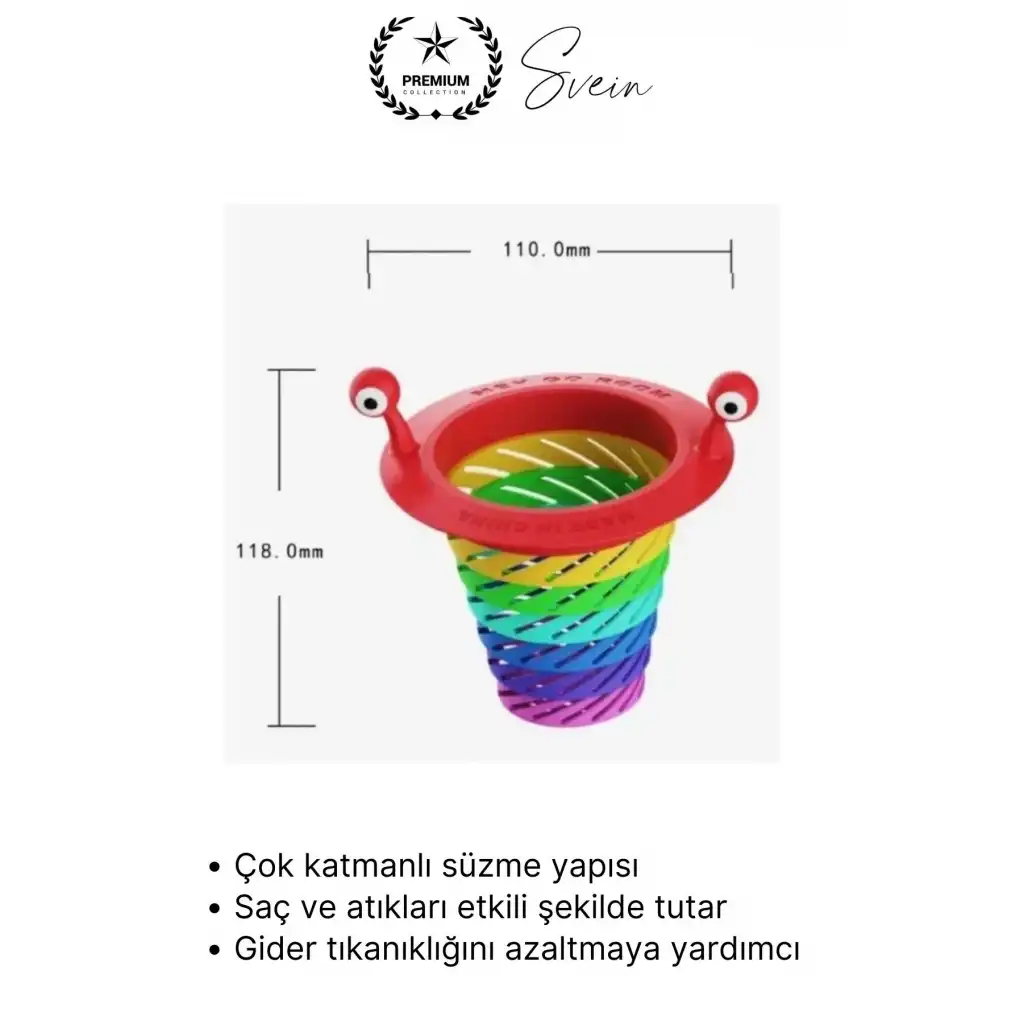 #Süzgeç 6 Kademeli Lavabo Gider Süzgeci Tıkanıklık Önleyici Filtre Mutfak ve Banyo İçin Hijyenik