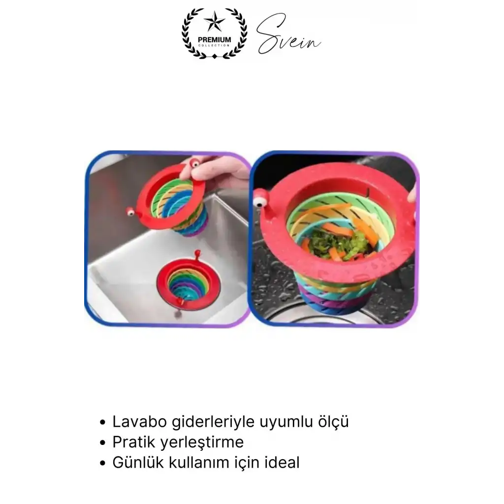 #Süzgeç 6 Kademeli Lavabo Gider Süzgeci Tıkanıklık Önleyici Filtre Mutfak ve Banyo İçin Hijyenik