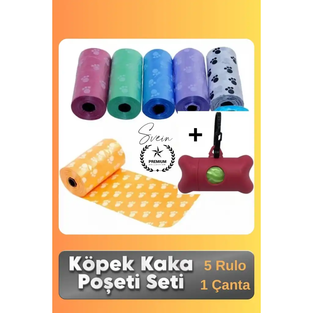 #KakaPoşeti Köpek Kaka Poşeti Seti Taşıma Çantalı Pratik Dışkı Torbası Hijyenik Pratik Dışkı Torbası