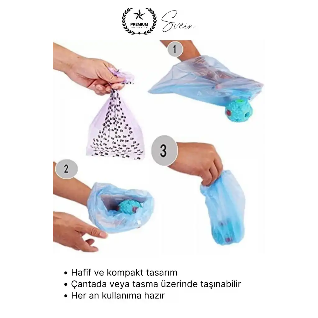 #KakaPoşeti Köpek Kaka Poşeti Seti Taşıma Çantalı Pratik Dışkı Torbası Hijyenik Pratik Dışkı Torbası