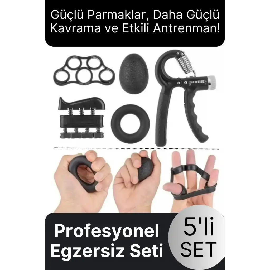 #EgzersizSeti Fizik Tedavi Kavrama Rehabilitasyon El Ve Parmak Güçlendirici Egzersiz Seti 5li Set