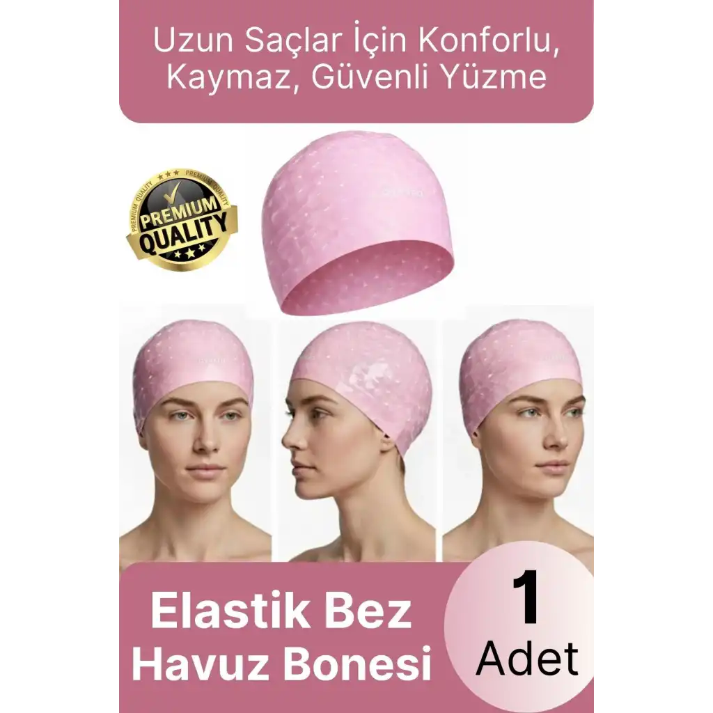 #Bone Konforlu Tasarım Su Geçirmez Kaymaz Spor Yüzücü Havuz Deniz Şapkası Elastik Bez Yüzme Bonesi