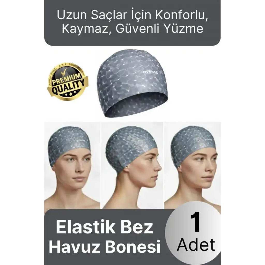 #Bone Konforlu Tasarım Su Geçirmez Kaymaz Spor Yüzücü Havuz Deniz Şapkası Elastik Bez Yüzme Bonesi