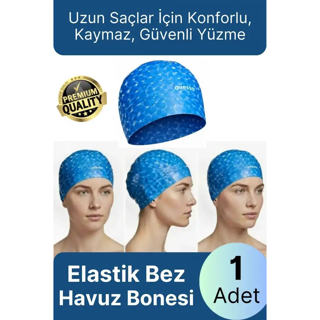 #Bone Konforlu Tasarım Su Geçirmez Kaymaz Spor Yüzücü Havuz Deniz Şapkası Elastik Bez Yüzme Bonesi