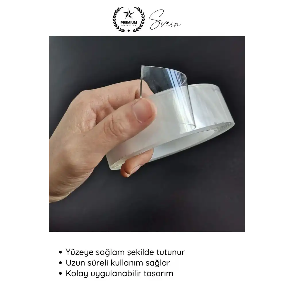 #KapıKoruma 5 Adet 3 Metre Oto Kapı Çizik Önleyici Şeffaf Koruma Bandı Darbe Koruyucu İz Bırakmaz