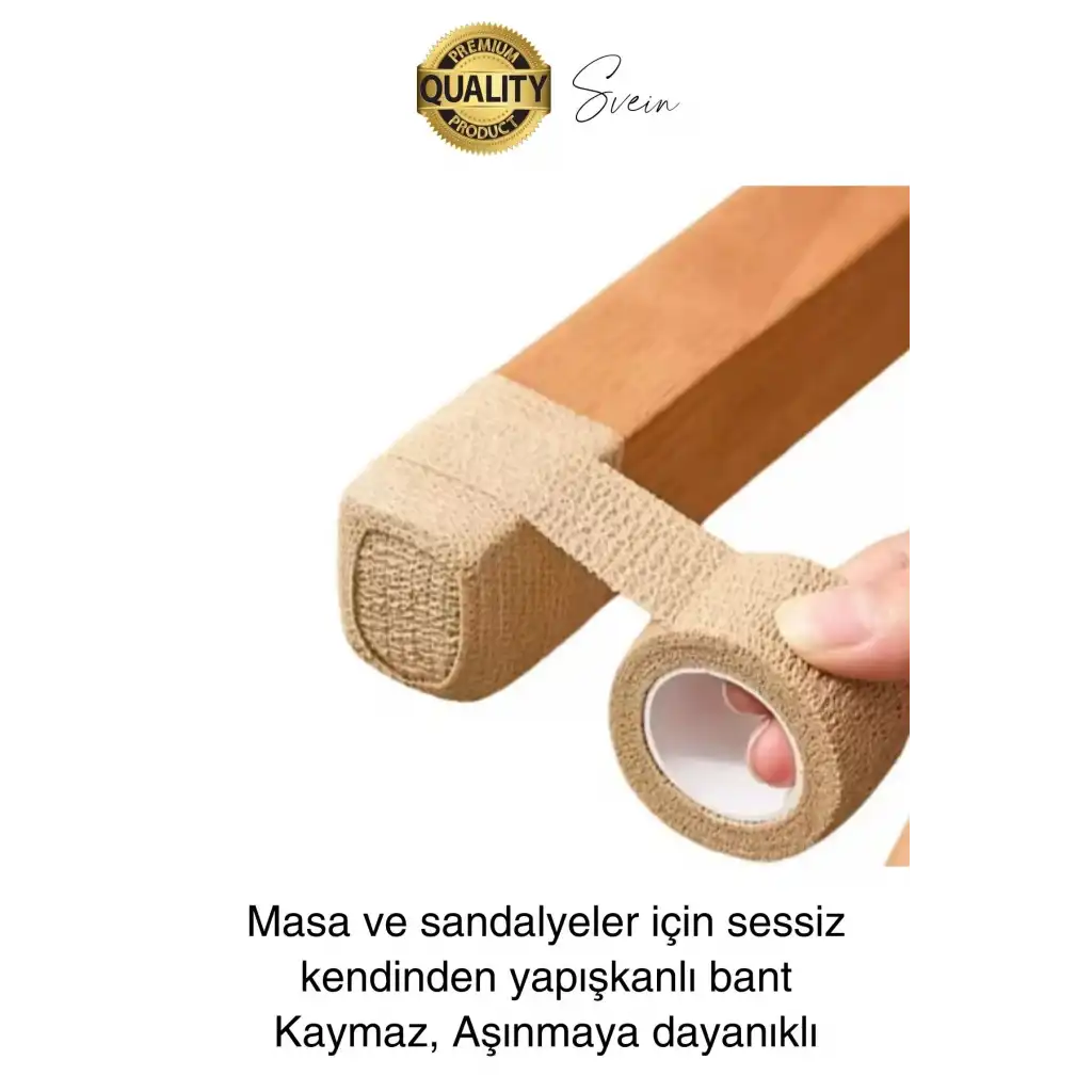 Özel Üretim 4,5 mt Zemin Koruyucu Ses Önleyici Keçe Bant Mobilya Eşya Ayağı Çizilmelere Karşı Koruma