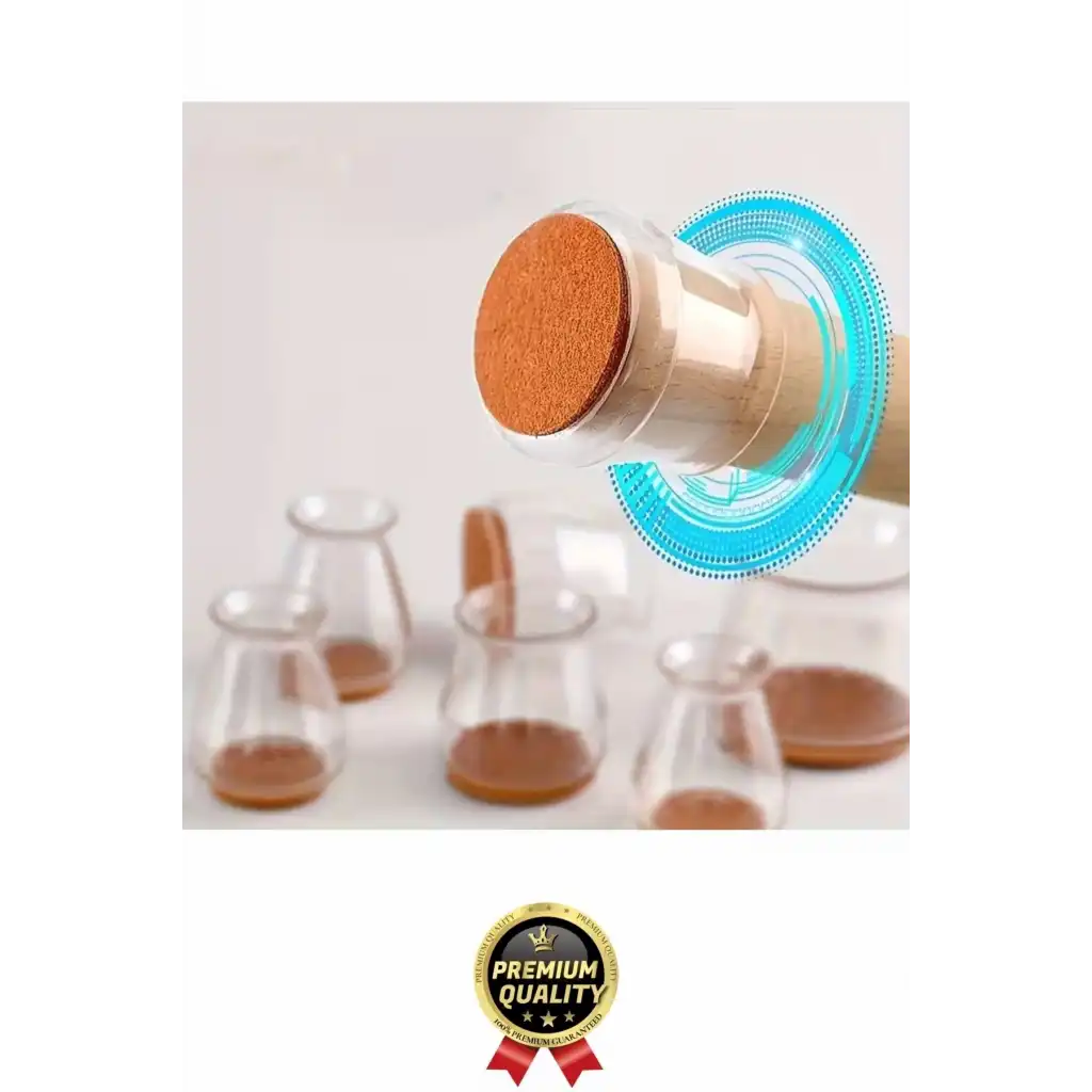 #Sandalye Çizilme Sürtünme Önleyici Sessiz Keçeli Şeffaf Silikon Sandalye Ayak Koruma Pedi 12 Adet