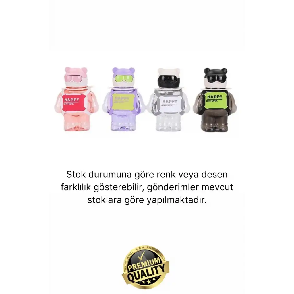 #Matara Kaliteli BPA İçermez Pipetli Askılı Çocuk Okul 3D Desenli Sevimli Robot Şeklinde Su Matarası