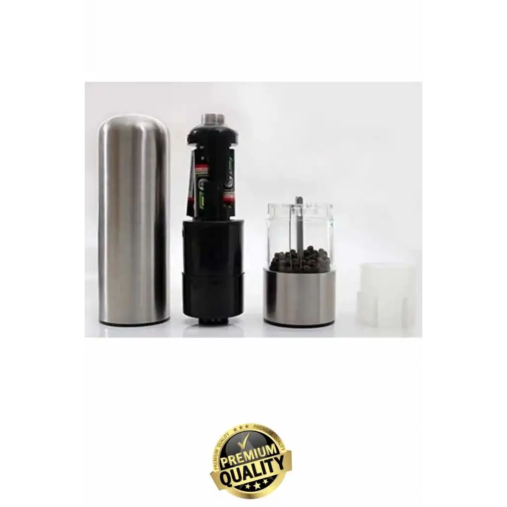 #Değirmen Pratik Mutfak Taze Zahmetsiz Pilli Otomatik Tuz Karabiber Baharat Çekme Değirmeni Öğütücü