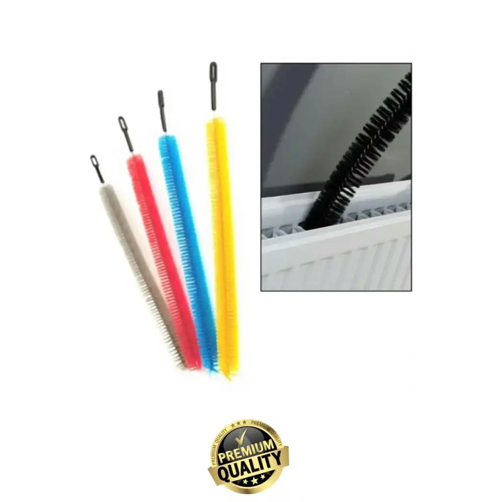 #Fırça Pratik Temizlik Toz Kir Arındırma Uzun Esnek Gövde Kalorifer Peteği Temizleme Fırçası 60 cm