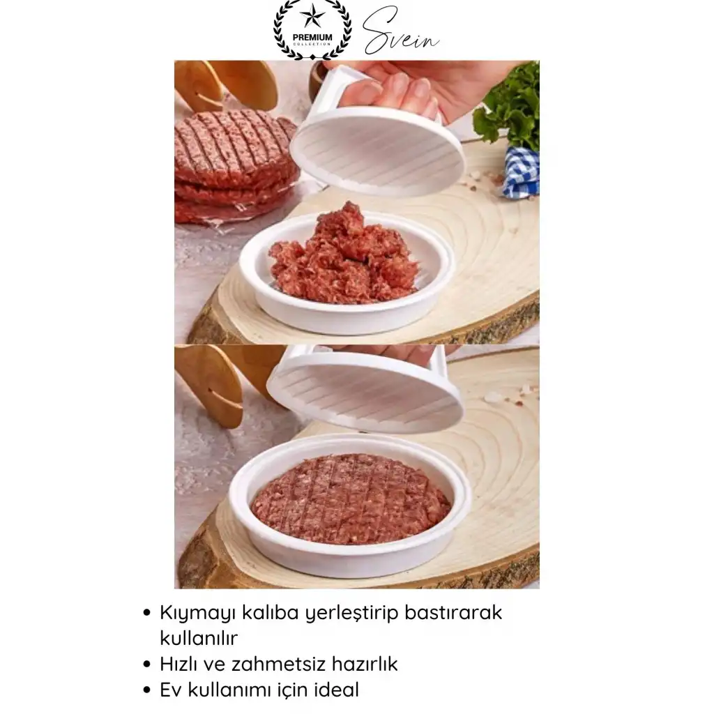 #Kalıp Hamburger Köfte Presi Şekillendirici Kalıp Pratik Evde Burger Yapımı Kalıbı Aparatı Kolay