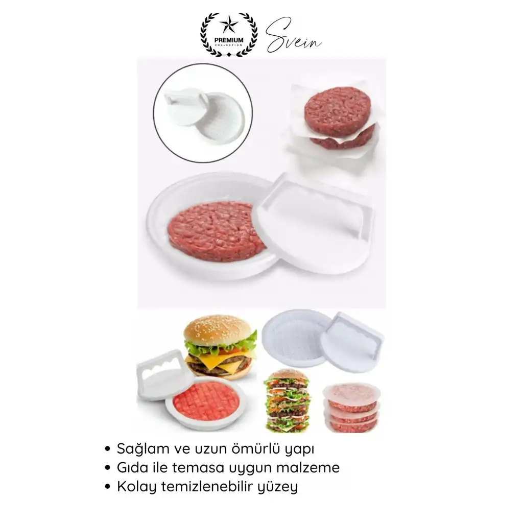 #Kalıp Hamburger Köfte Presi Şekillendirici Kalıp Pratik Evde Burger Yapımı Kalıbı Aparatı Kolay