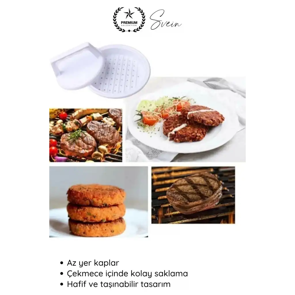 #Kalıp Hamburger Köfte Presi Şekillendirici Kalıp Pratik Evde Burger Yapımı Kalıbı Aparatı Kolay