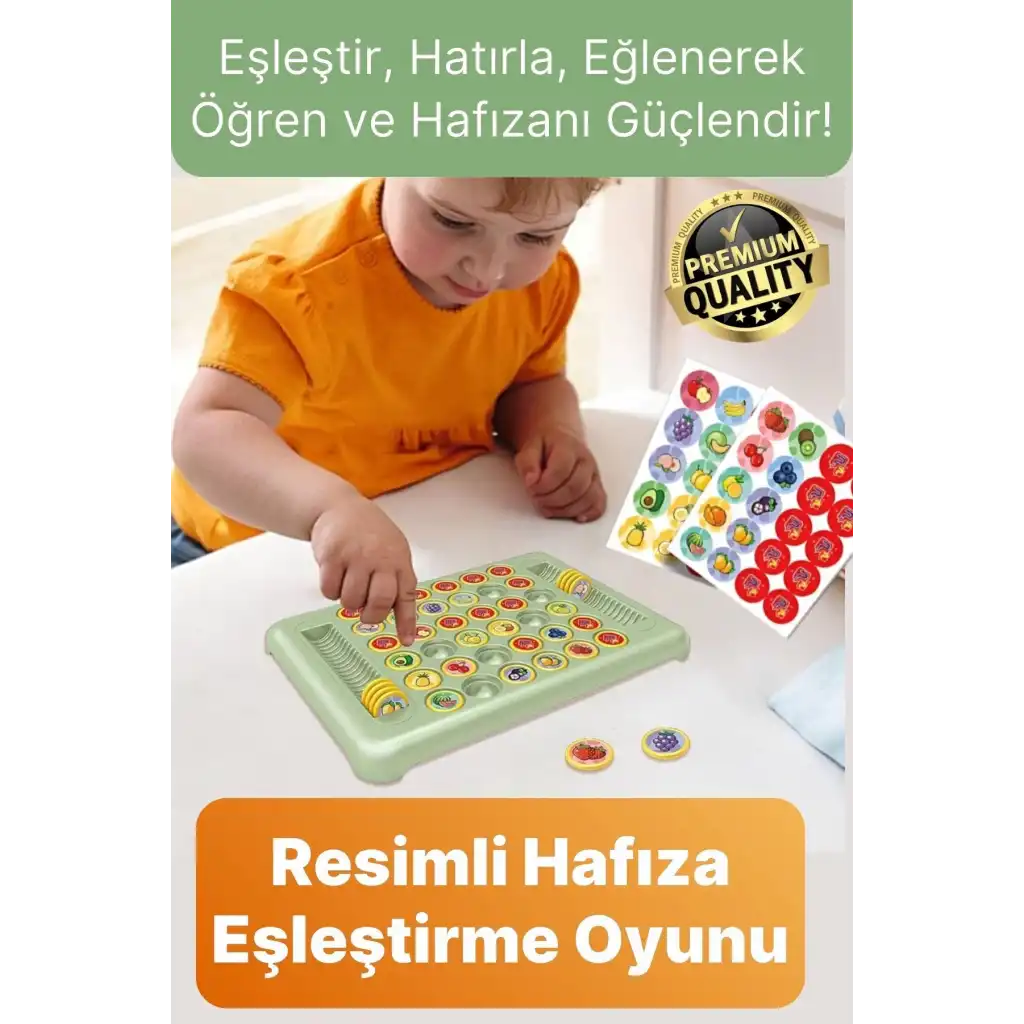 #Oyun Odaklanma Dikkat Çocuk Aile Meyve Temalı Renkli Eğitici Eğlenceli Hafıza Eşleştirme Oyunu