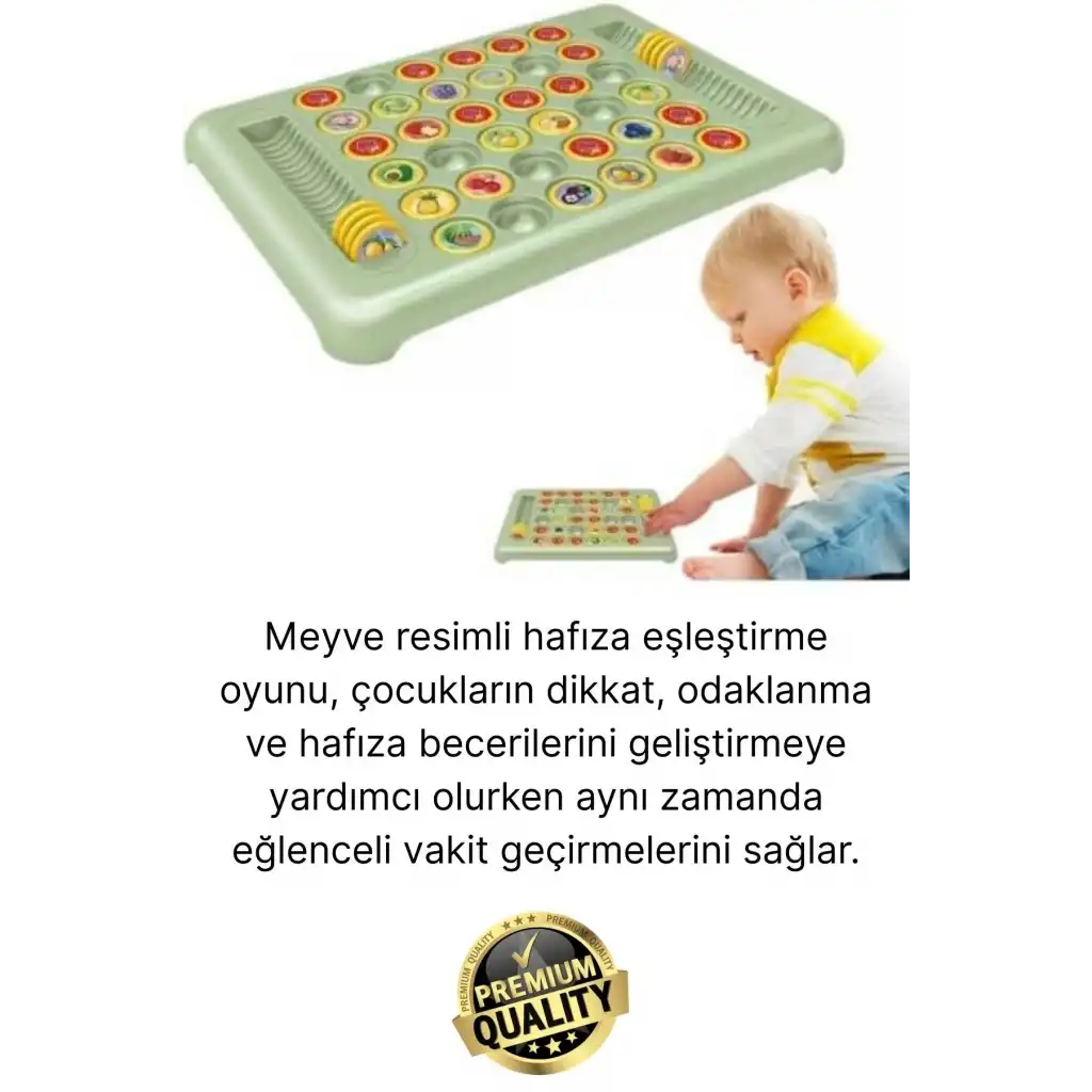 #Oyun Odaklanma Dikkat Çocuk Aile Meyve Temalı Renkli Eğitici Eğlenceli Hafıza Eşleştirme Oyunu