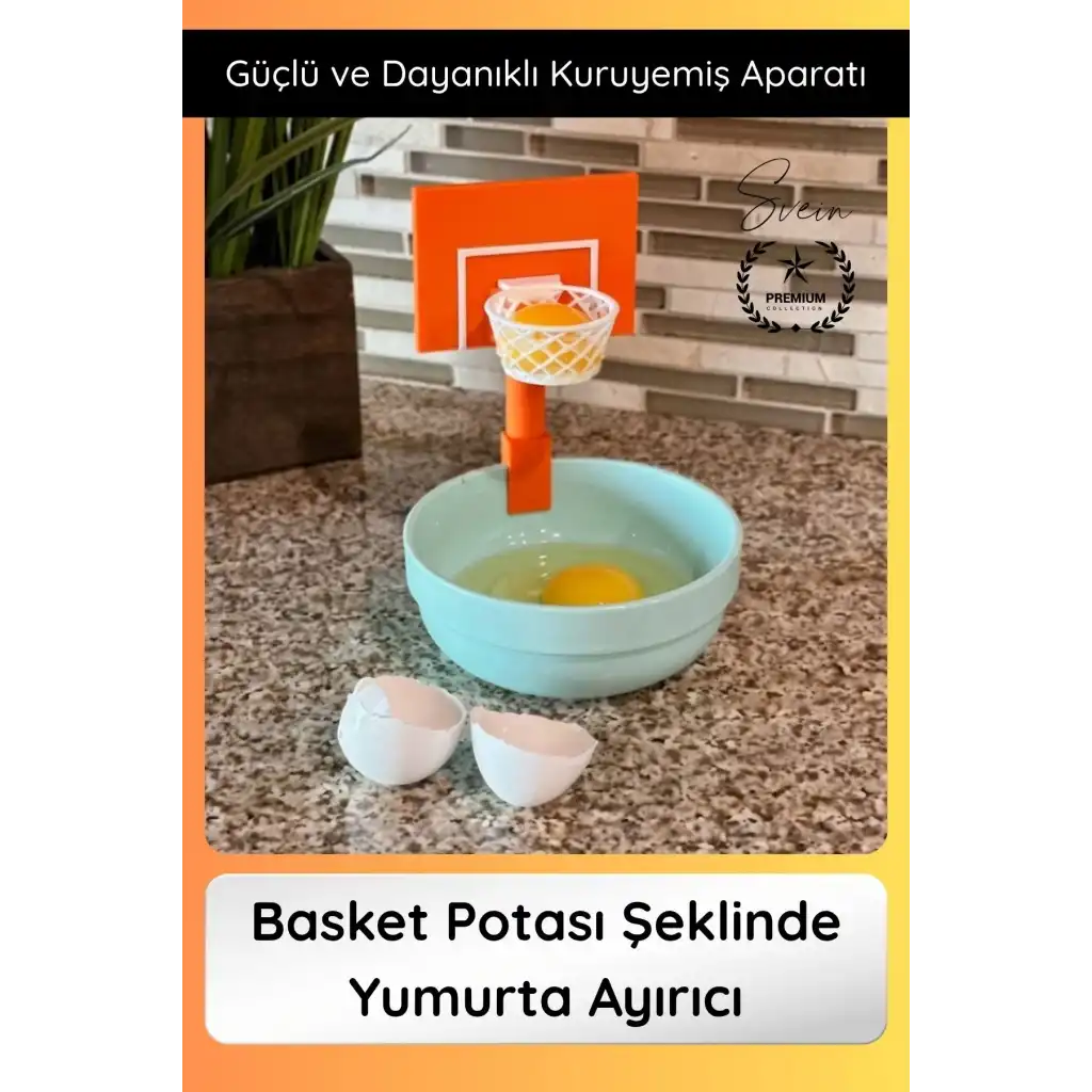 #Yumurta Basket Potası Şeklinde Yumurta Ayırıcı Aparat Pratik Sarı ve Beyaz Ayırma Aparatı Kolay