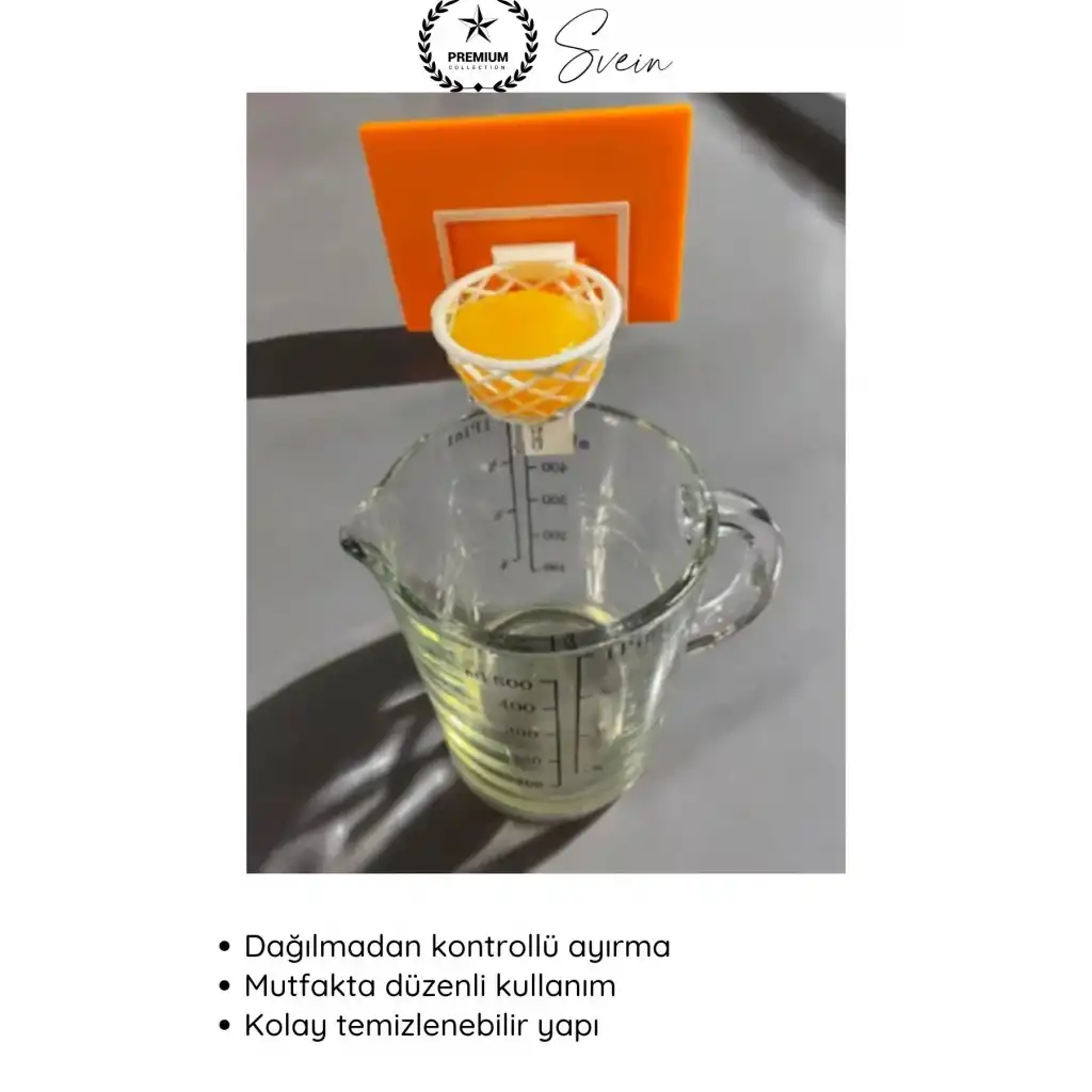 #Yumurta Basket Potası Şeklinde Yumurta Ayırıcı Aparat Pratik Sarı ve Beyaz Ayırma Aparatı Kolay