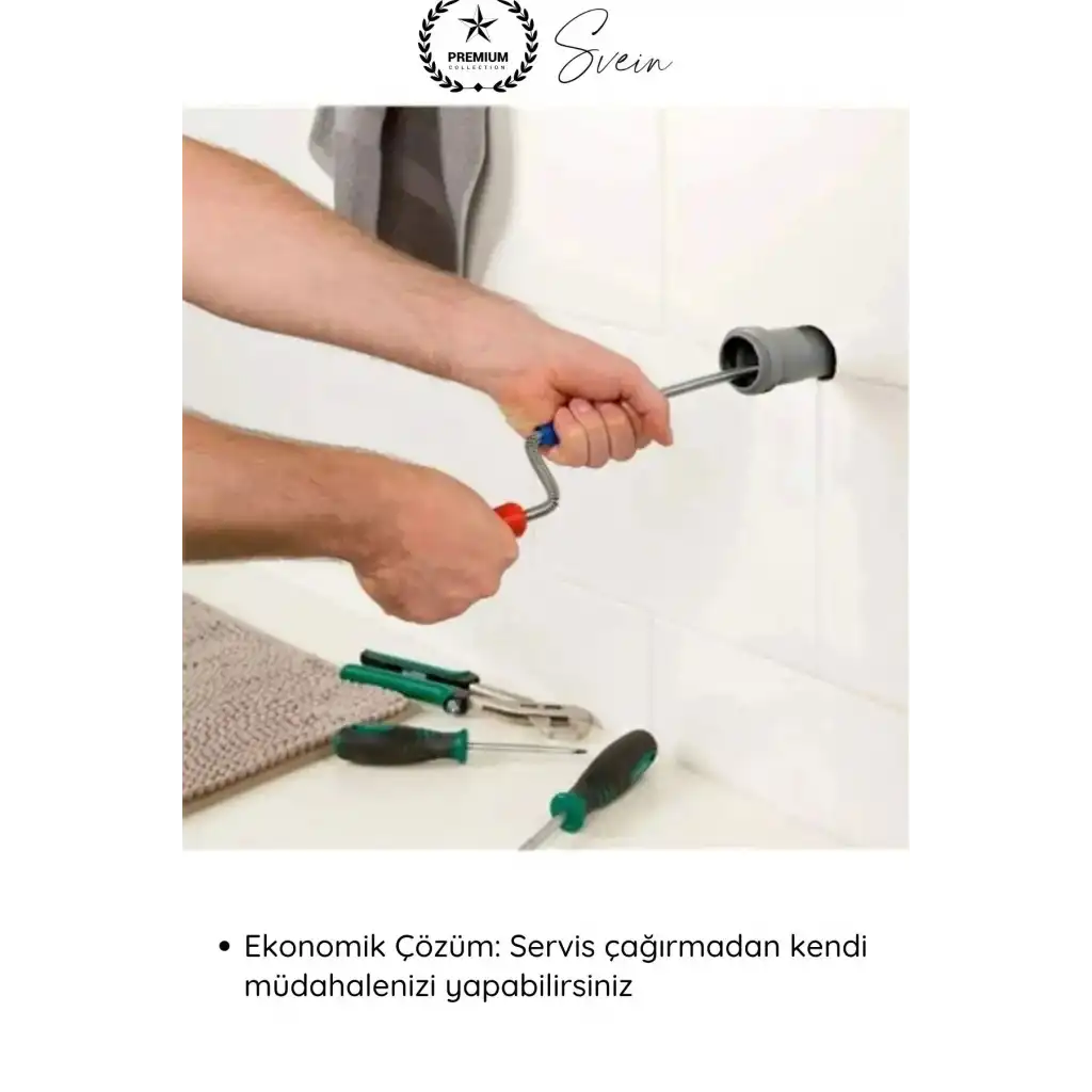 #KanalAçıcı Kanal Açma Sustası 10 m 13 mm Profesyonel Lavabo Gider Açıcı Spirali Güçlü Temizlik