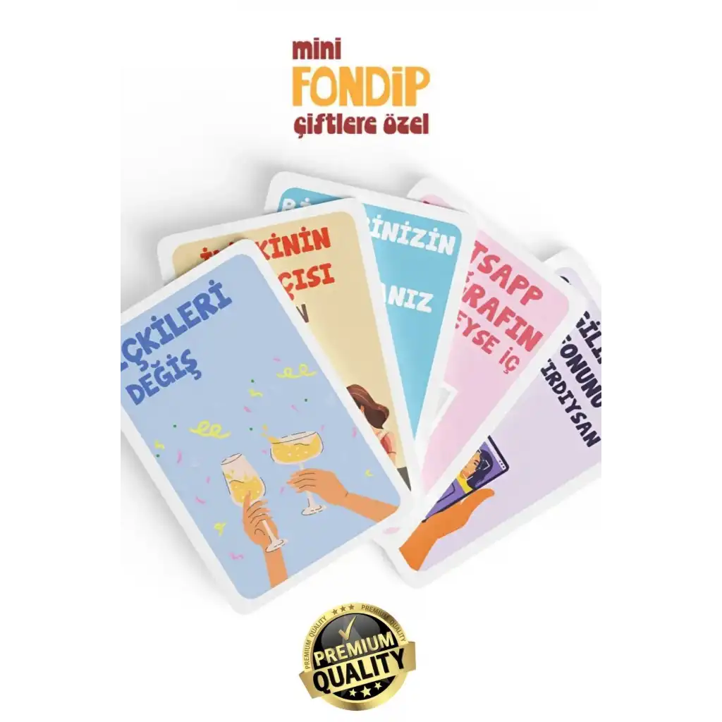 #KartOyunu Çiftlere Özel Yetişkin Eğlenceli Romantik İnteraktif Deneyim Fondip Mini Shot Kart Oyunu