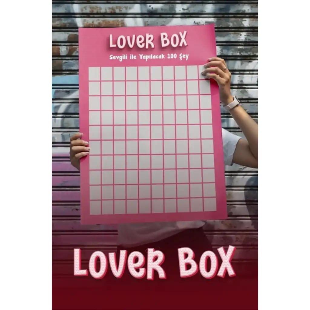 #Poster Çiftlere Özel Anı Listesi Romantik Eğlenceli Sevgiliyle Yapılacak 100 Şey Kazı Kazan Posteri