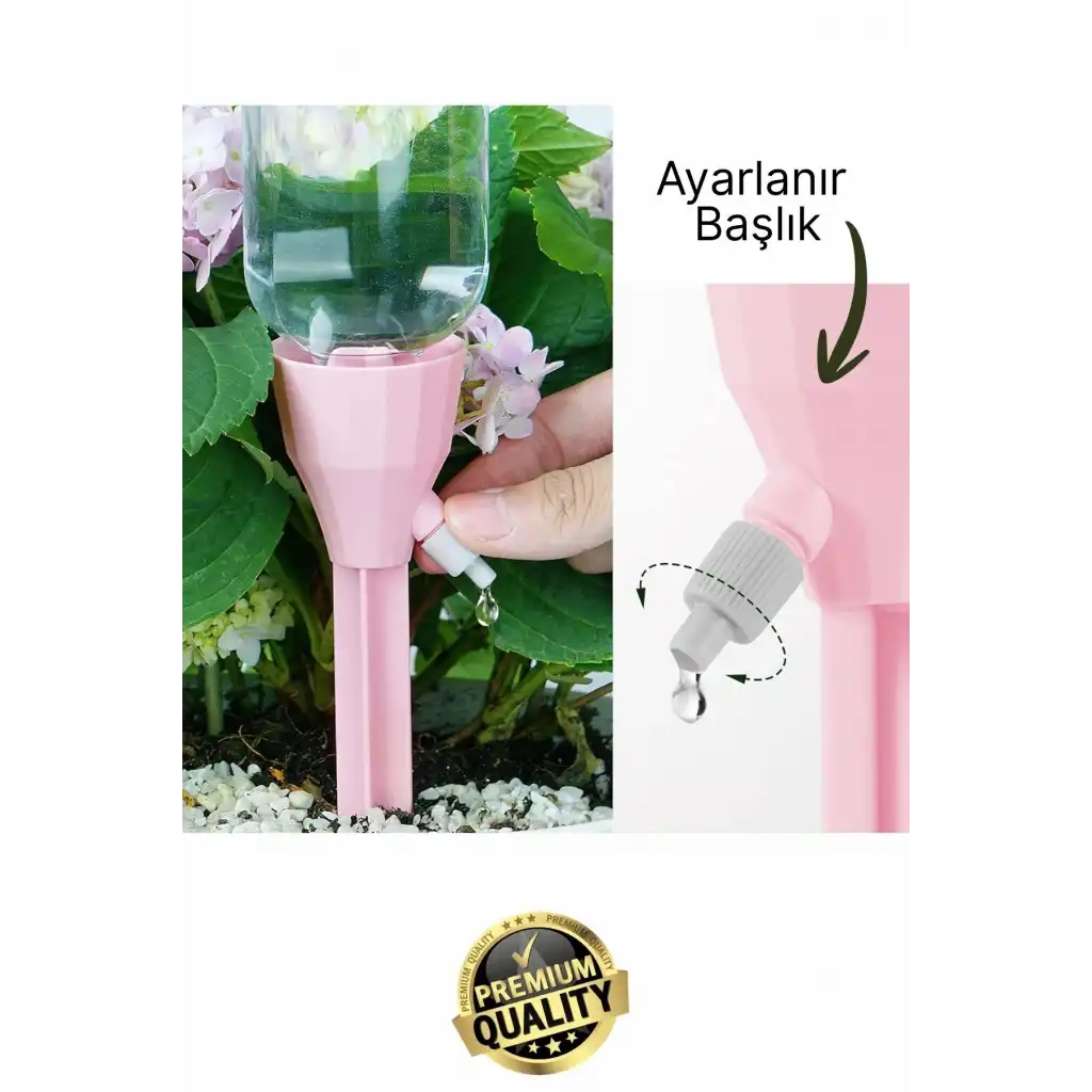 #Bitki Kontrollü Düzenli Damlatma Ayarlanır Başlık Pet Şişe Uyumlu 3lü Otomatik Bitki Sulama Aparatı